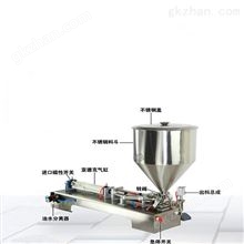 半自动膏体灌装机-定量1kg洗洁精装瓶机