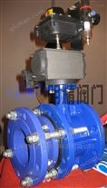 氣動法蘭伸縮蝶閥